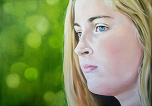 Kelly White, Anna, oil on canvas, 22" x 30", 2013